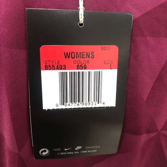 Arnold Palmer's Bay Hill Club Nike Golf Maroon/Burgundy Polo Large - Picture 6 of 8